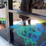 Anti Graffiti Film acts as a sacrificial layer if vandals strike - the transparent film can be peeled away quickly and inexpensively along with the graffiti.